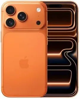 Apple iPhone 17 Pro Cosmic Orange held in hand