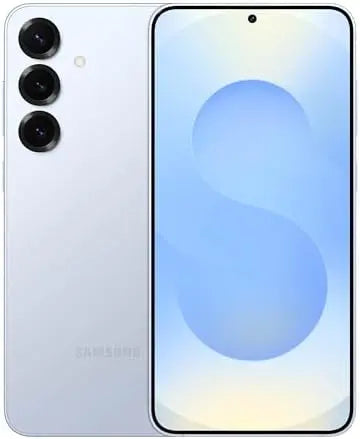 Samsung Galaxy S25 Plus navy smartphone angled view