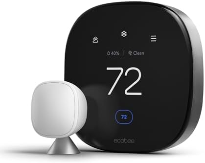 Ecobee Smart Thermostat Premium with Smart Sensor and Air Quality Monitor - Programmable Wifi Thermostat - Works product image 6
