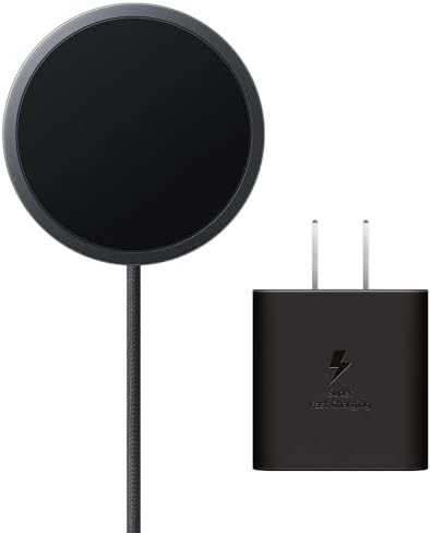 Samsung Galaxy Magnet Wireless Charger with 45W Power Adapter | Gray product image 7