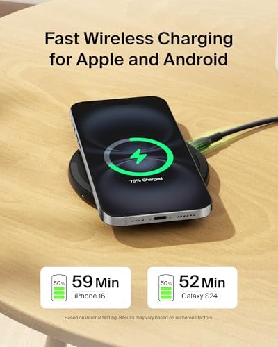 Belkin Wireless Charging Pad 15W - Qi Charger | Black product image 7
