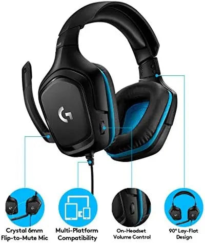Logitech G432 Wired Gaming Headset | Black product image 9