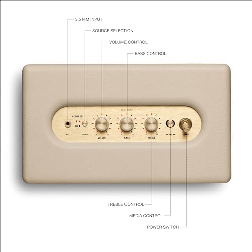 Marshall Acton III Bluetooth Home Speaker - Loud Stereo Sound with Bass and Treble Controls | Plug-in Powered product image 9