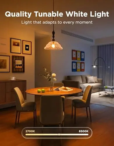 Govee smart bulbs installed in household lamps