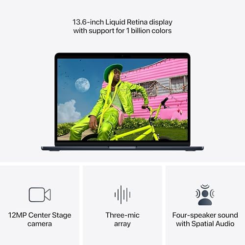Apple 2026 MacBook Air 13-inch Laptop with M5 chip: Built for AI | 16GB | Midnight product image 23