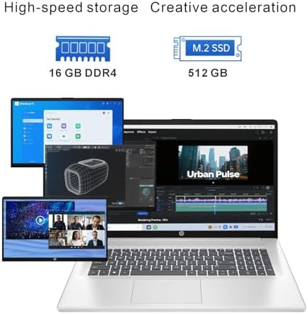 HP Latest 17 inch Business Laptop Computer - 2026 Edition - AMD Ryzen 5 CPU - 16GB RAM - 512GB SSD - 17.3" FHD product image 6