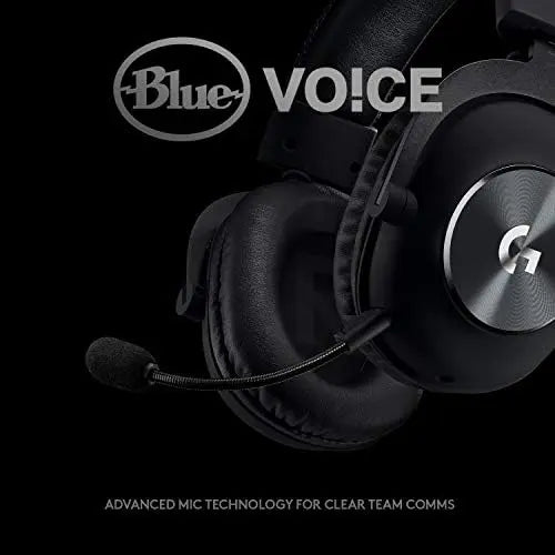 Logitech G Pro X Wired Gaming Headset: Blue VO!CE Detachable Boom Mic | Black product image 4