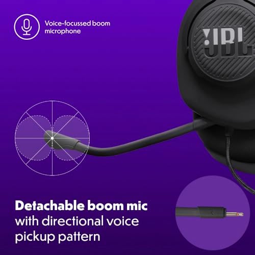 JBL Quantum 100M2 - Wired Over-Ear Gaming Headset with omnidirectional | Black product image 6