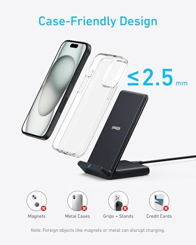 Anker 313 Wireless Charger (Stand) | 10W | 2 Pack | Black product image 9