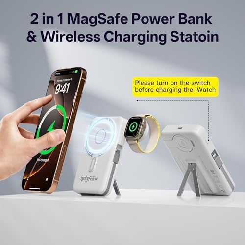 Magnetic Portable Charger Built-in Cables | 10000mAh | Wireless product image 8