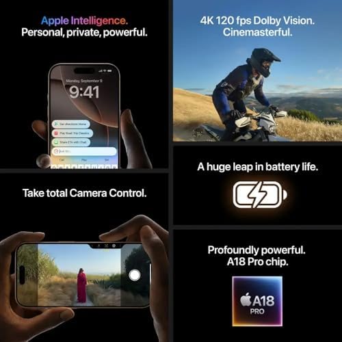 Apple iPhone 16 Pro Max | Unlocked Smartphone | 256GB | Desert Titanium | Renewed product image 6
