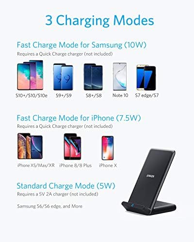 Anker 313 Wireless Charger (Stand) | 10W | 2 Pack | Black product image 5