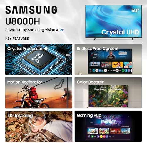 Samsung 50-Inch Class Crystal UHD U8000H Series Samsung Vision AI Smart TV (2026 Model | Smart TV | 4K product image 4