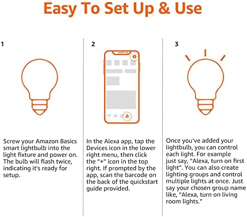 Amazon Basics Smart A19 LED Light Bulb | 9W | 60W | 800LM product image 8
