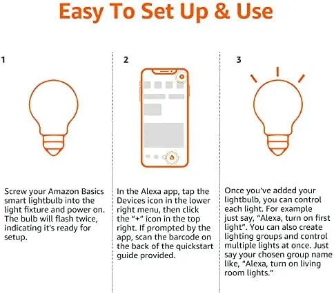 Amazon Basics A19 smart bulb product dimensions