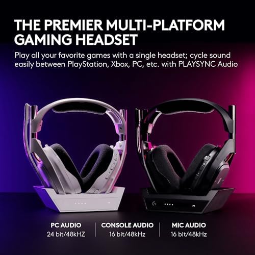 Logitech G Astro A50 Multi-Platform Wireless Gaming Headset + Base Station for PS5/Xbox/PC: PLAYSYNC Audio Switcher product image 9