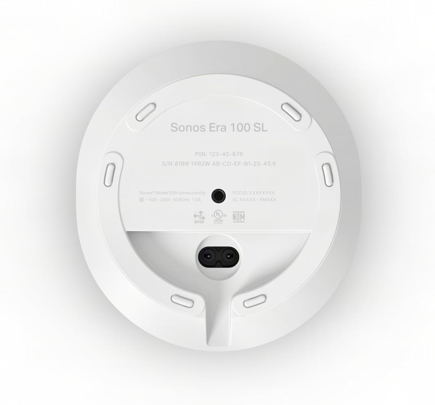 Sonos Era 100 SL - Compact Bluetooth Speaker | White product image 6