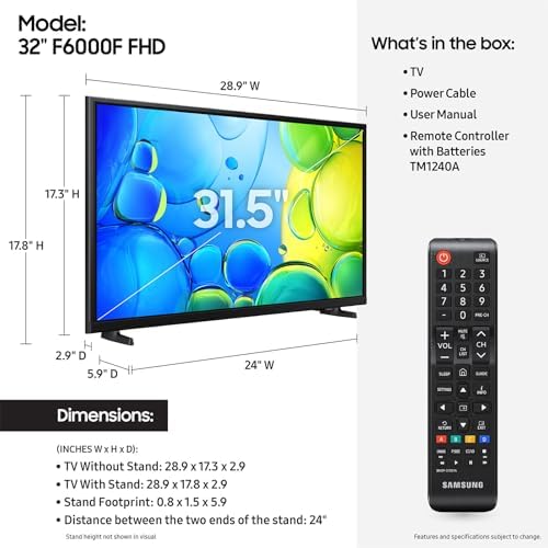 SAMSUNG 32-Inch Class Full HD F6000 Smart TV (2025 Model) HDR | Smart TV product image 13