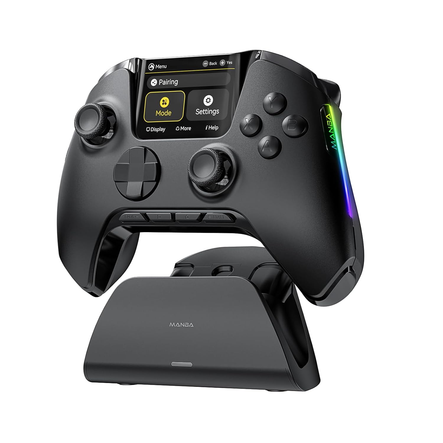ManbaOne Interactive Screen Wireless Gaming Controller for PC/Switch/Switch 2/iOS/Android | White product image 2