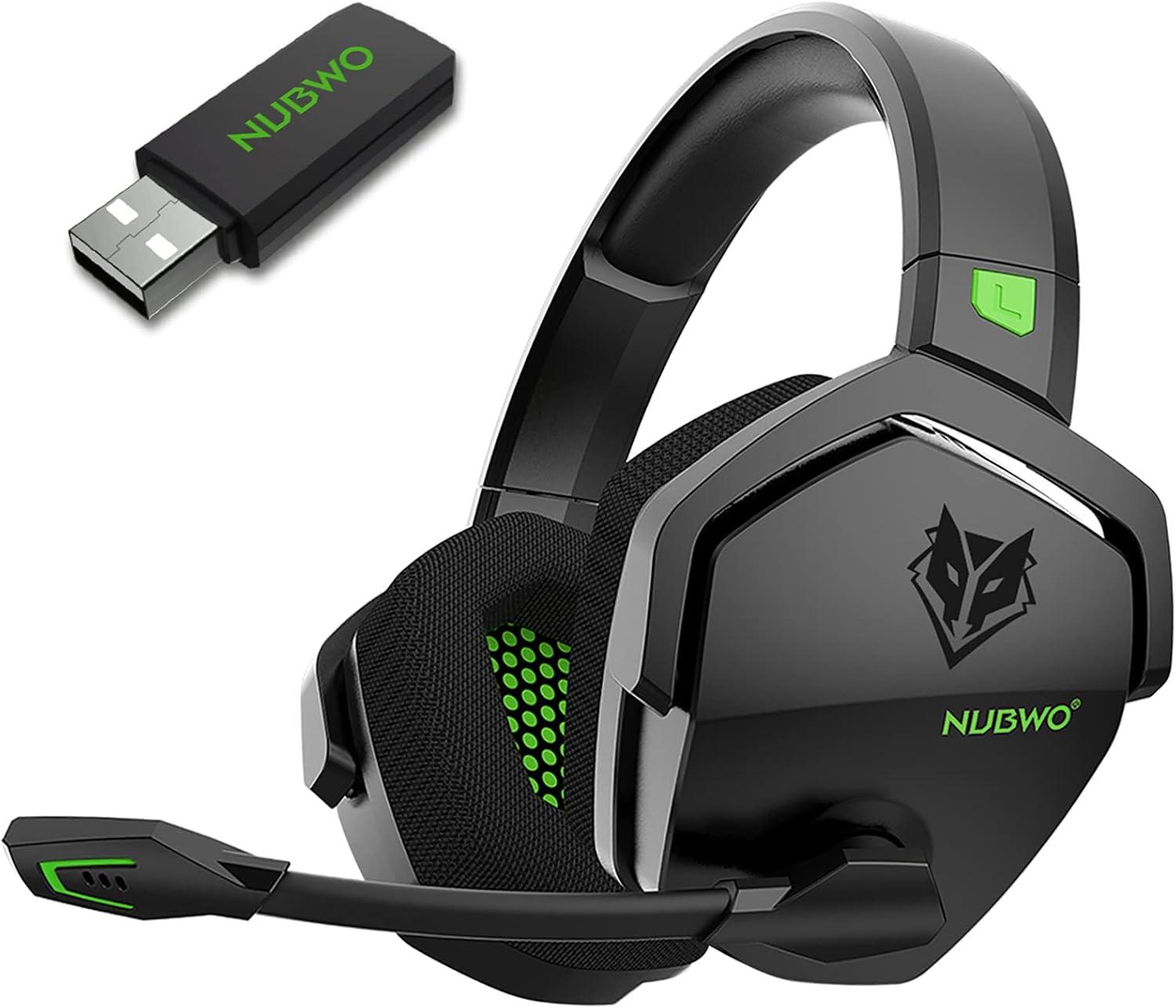 NUBWO Wireless Gaming Headset with Mic for Ps5 Ps4 PC | Blue product image 2