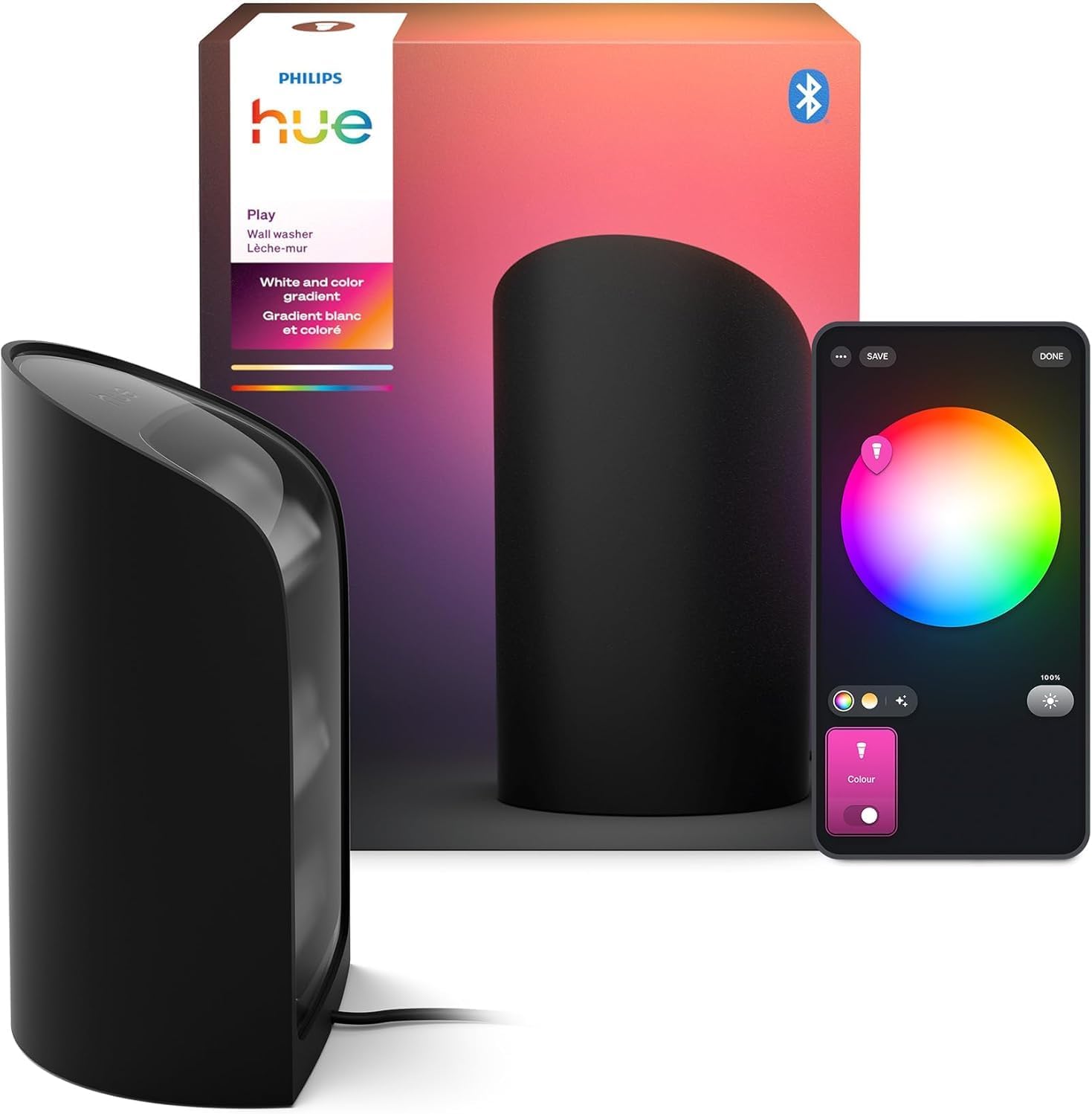 Philips Hue Play Smart Wall Washer | Black | White | Bluetooth product image 2
