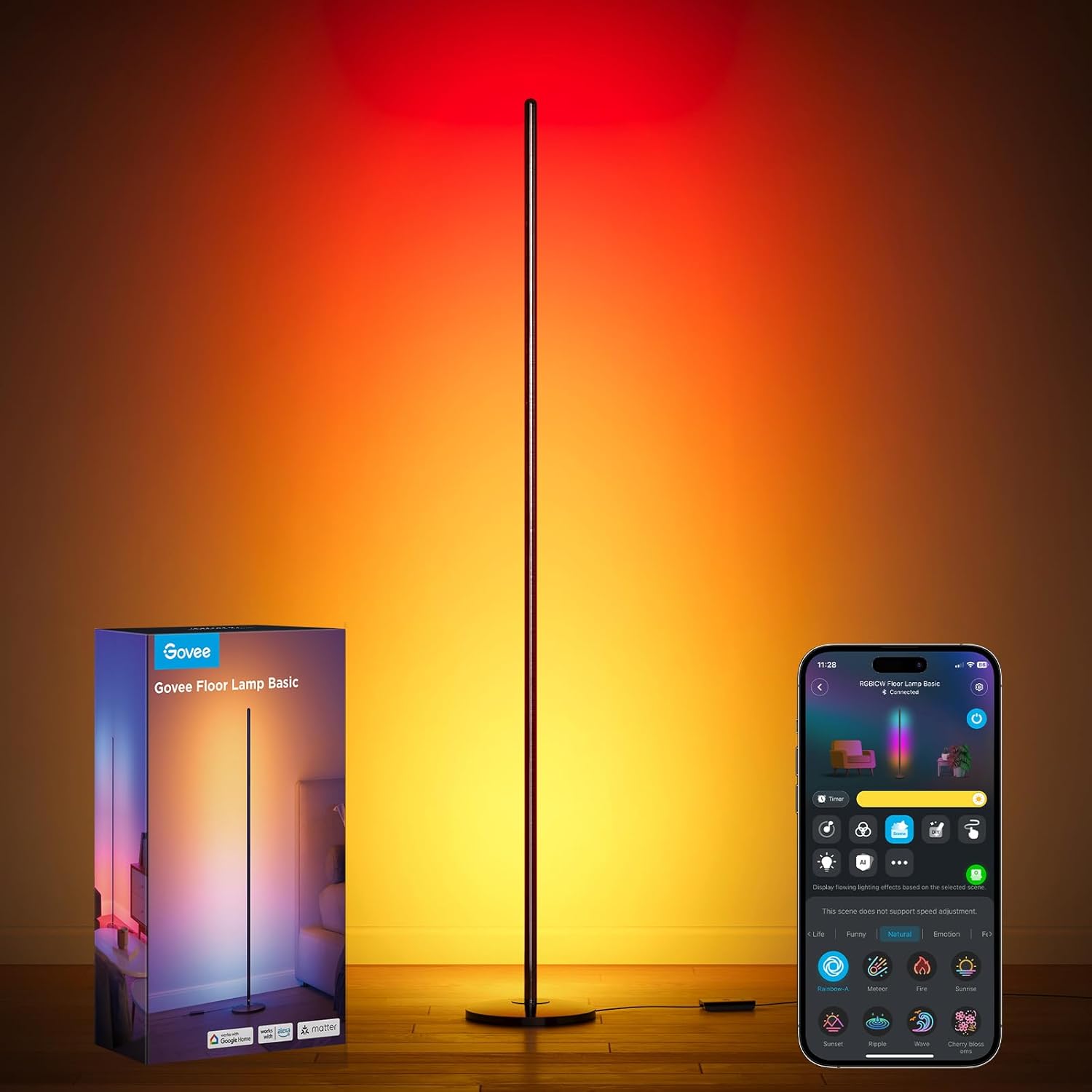 Govee RGBIC Floor Lamp Basic 1000lm LED Corner Lamp Compatible with SmartThings product image 3