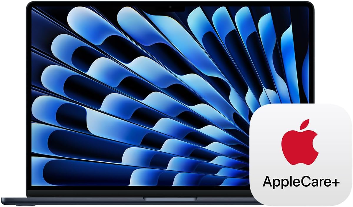 Apple 2025 MacBook Air 15-inch Laptop with M4 chip: Built for Apple Intelligence | 16GB | Midnight product image 2