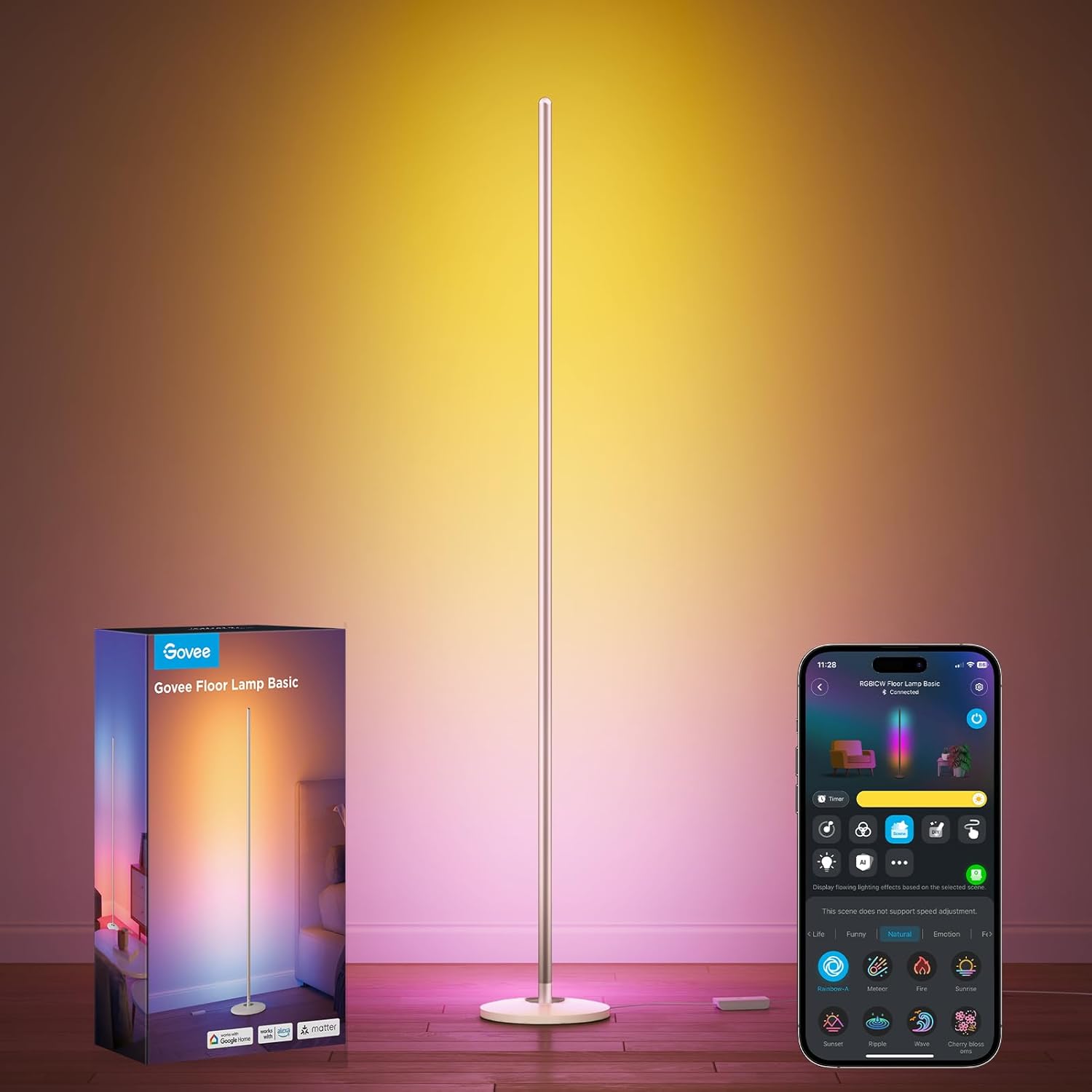 Govee RGBIC Floor Lamp Basic 1000lm LED Corner Lamp Compatible with SmartThings product image 4
