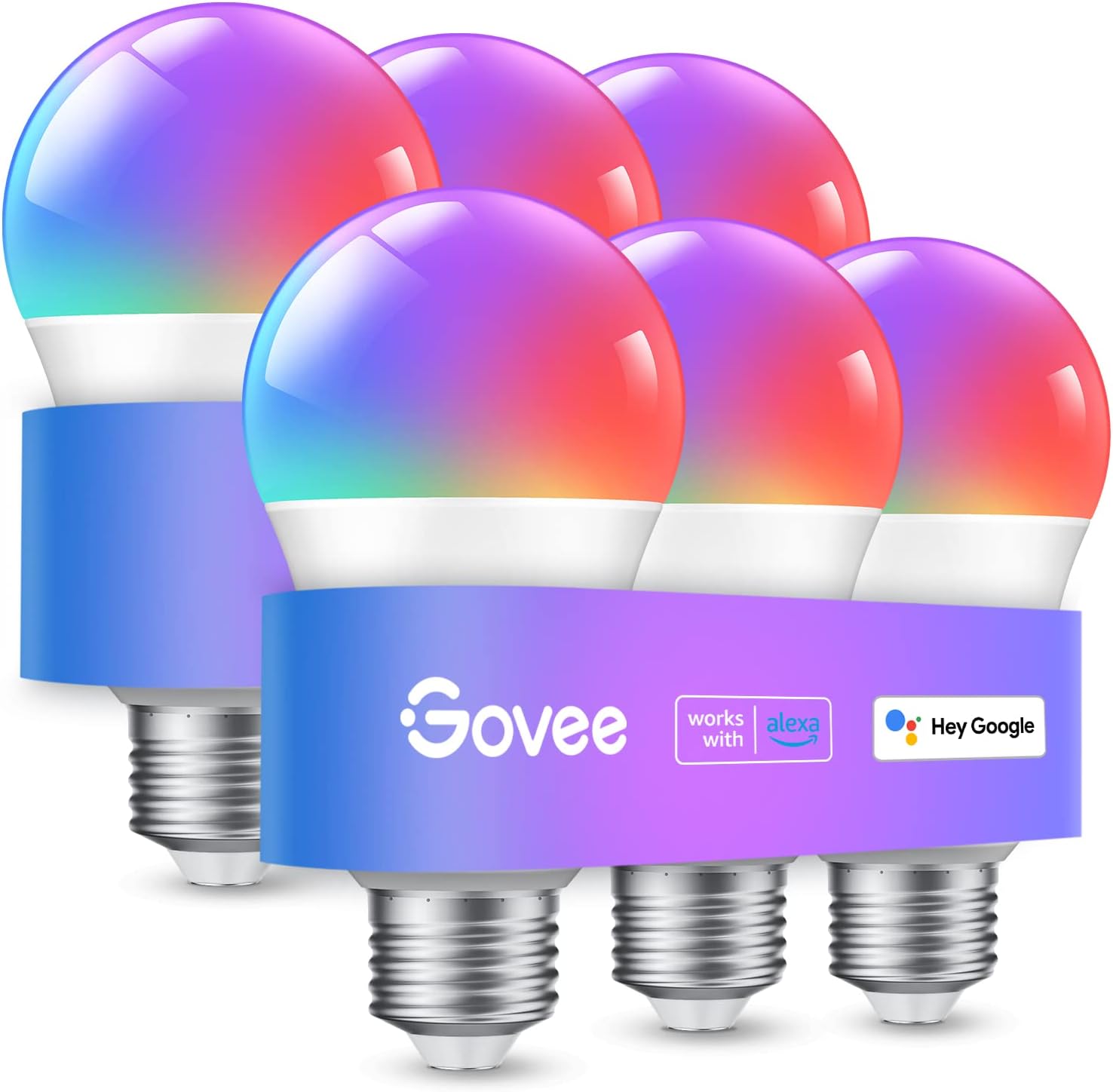 Govee Smart Light Bulbs | 4 Pack | Bluetooth product image 4