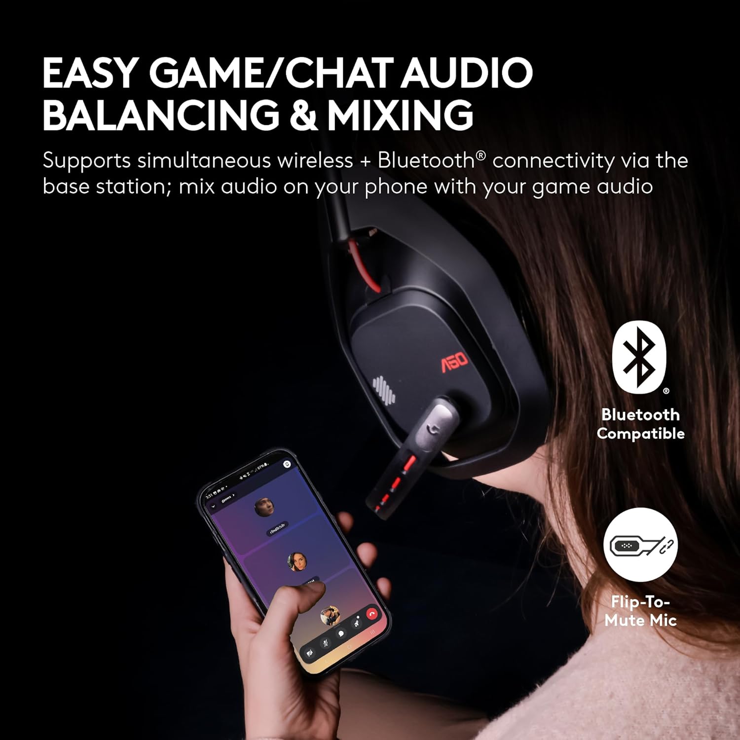 Logitech G Astro A50 Multi-Platform Wireless Gaming Headset + Base Station for PS5/Xbox/PC: PLAYSYNC Audio Switcher product image 7