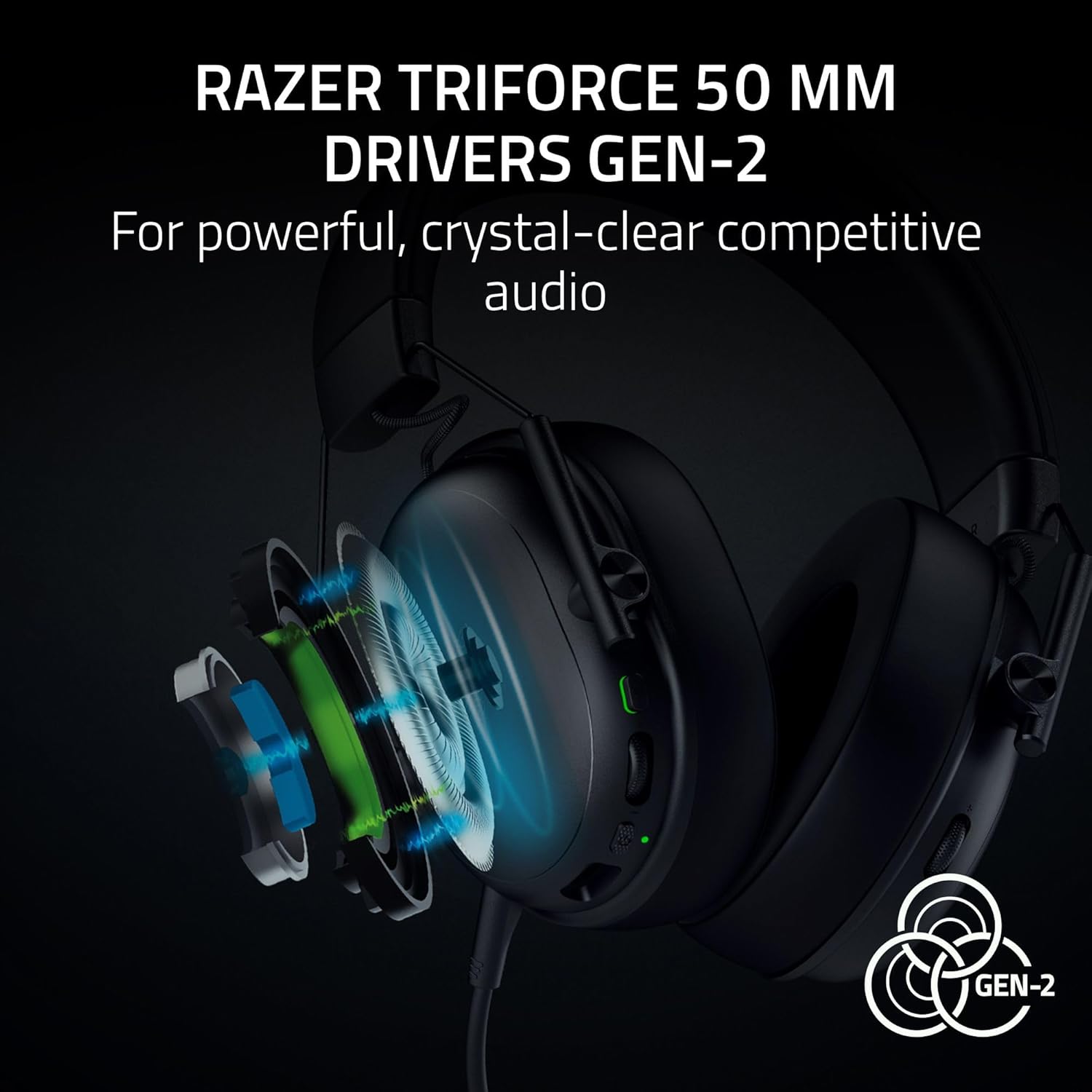 Razer BlackShark V3 X HyperSpeed Wireless Gaming Headset for PC: 50mm Drivers - Cardioid Mic - 2.4 GHz product image 7