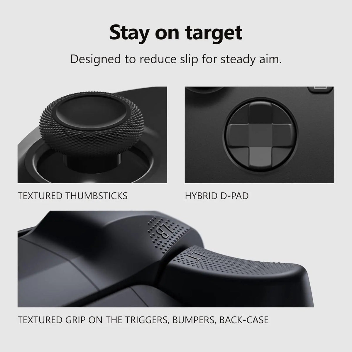 XBOX Wireless Gaming Controller + USB-C Cable | Carbon Black product image 14