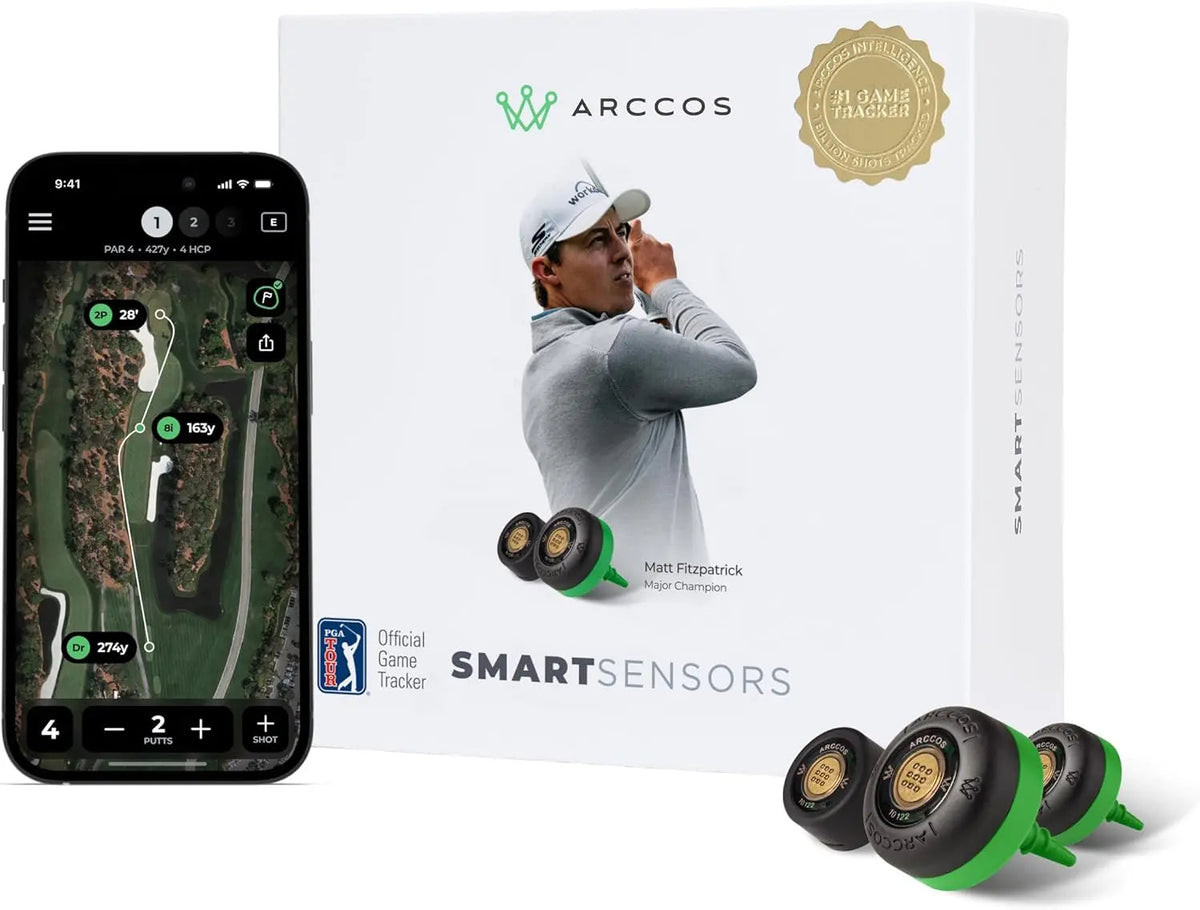 Arccos smart golf tracking sensors, product view 2