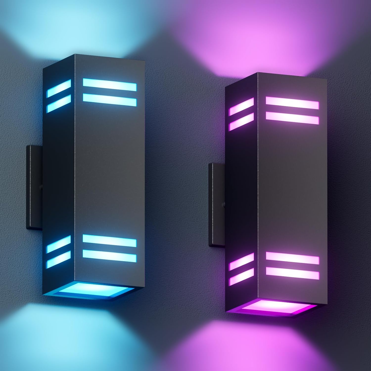 KIZON Modern Smart Porch Lights RGBCW | 2 Pack product image 1