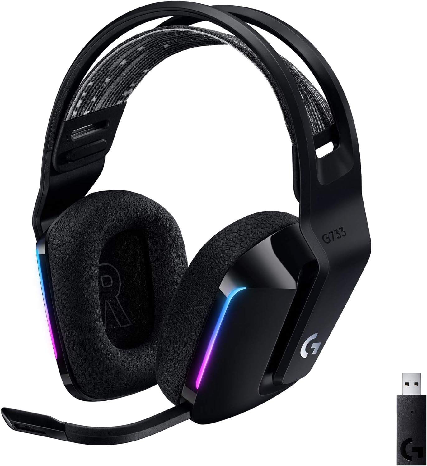 Logitech G733 Lightspeed Wireless Gaming Headset | Black product image 4
