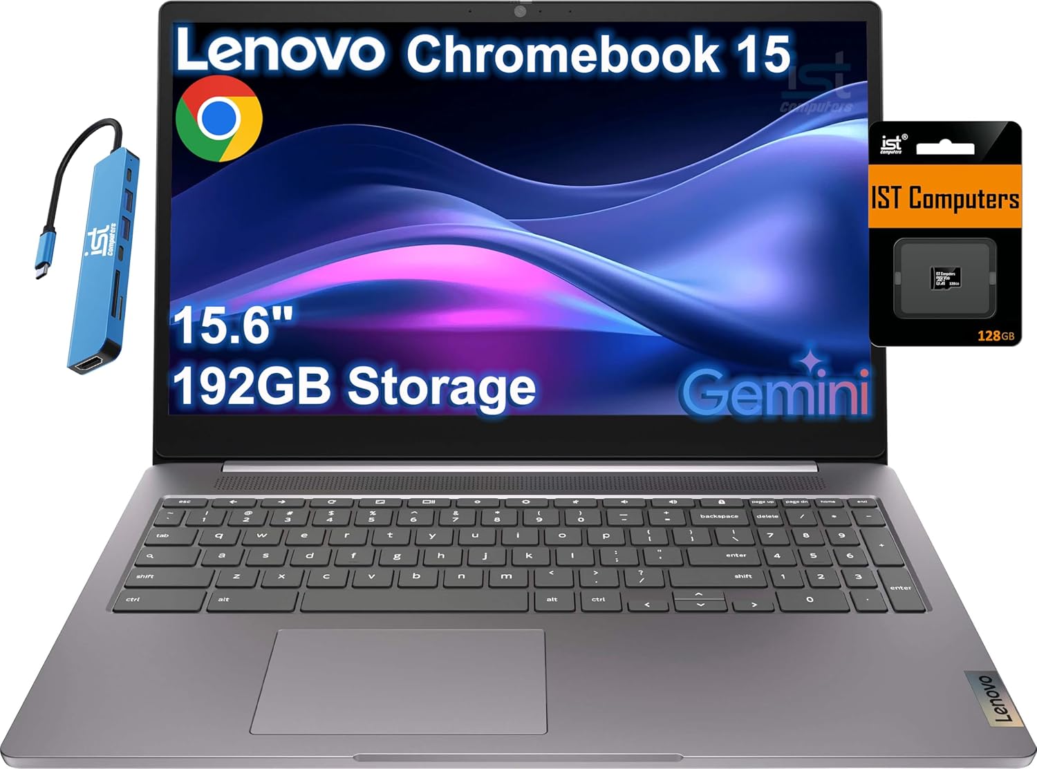 Lenovo IdeaPad Slim 3 Chromebook Laptop - 2024 - Lightweight Laptop - Waves MaxxAudio® Speakers - 14" HD Display product image 8