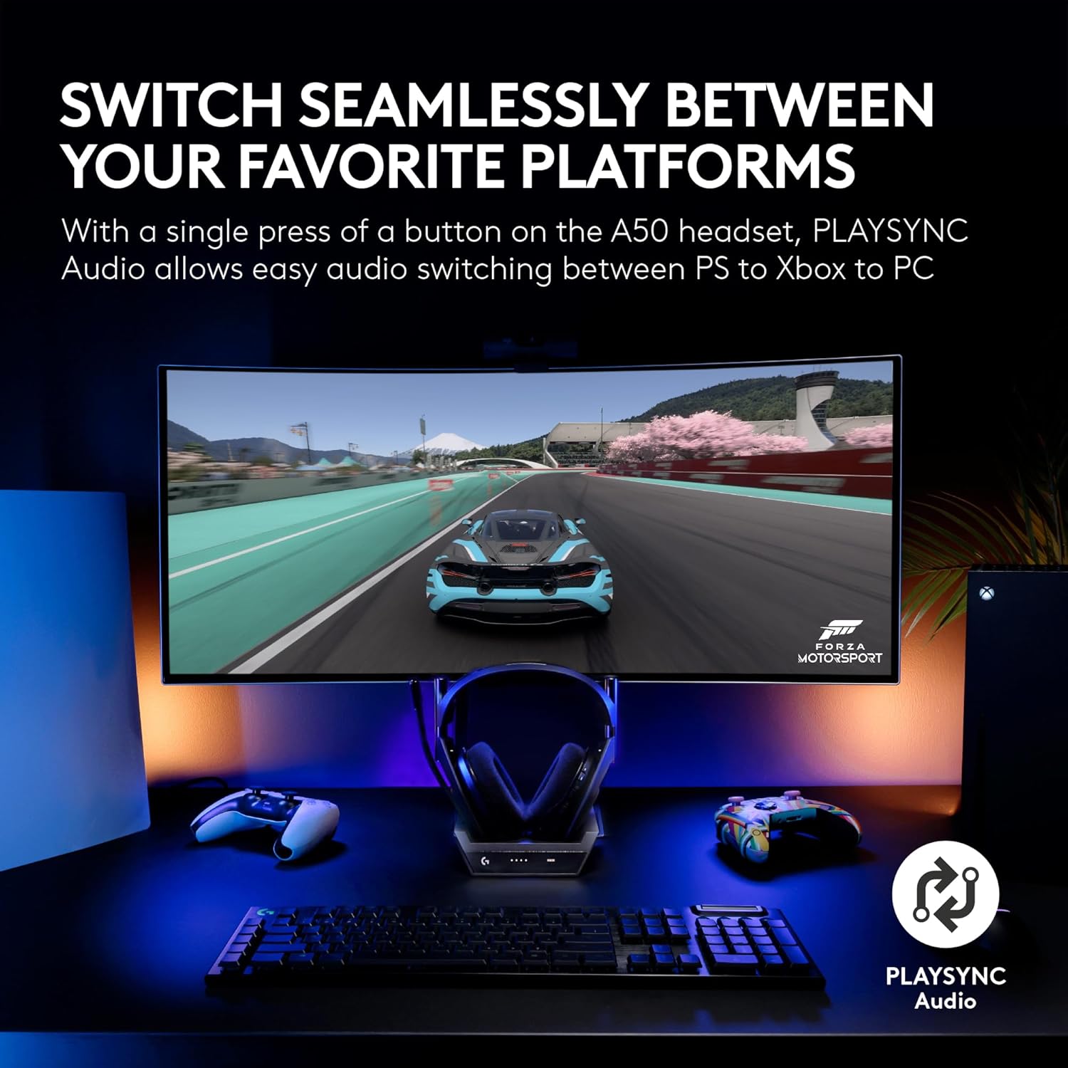 Logitech G Astro A50 Multi-Platform Wireless Gaming Headset + Base Station for PS5/Xbox/PC: PLAYSYNC Audio Switcher product image 6