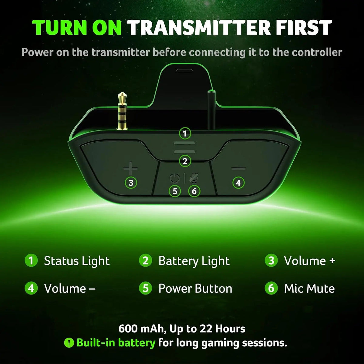 Acer Wireless Gaming Headset for Xbox Series X|S & Xbox One | Noise Cancelling | Black product image 4