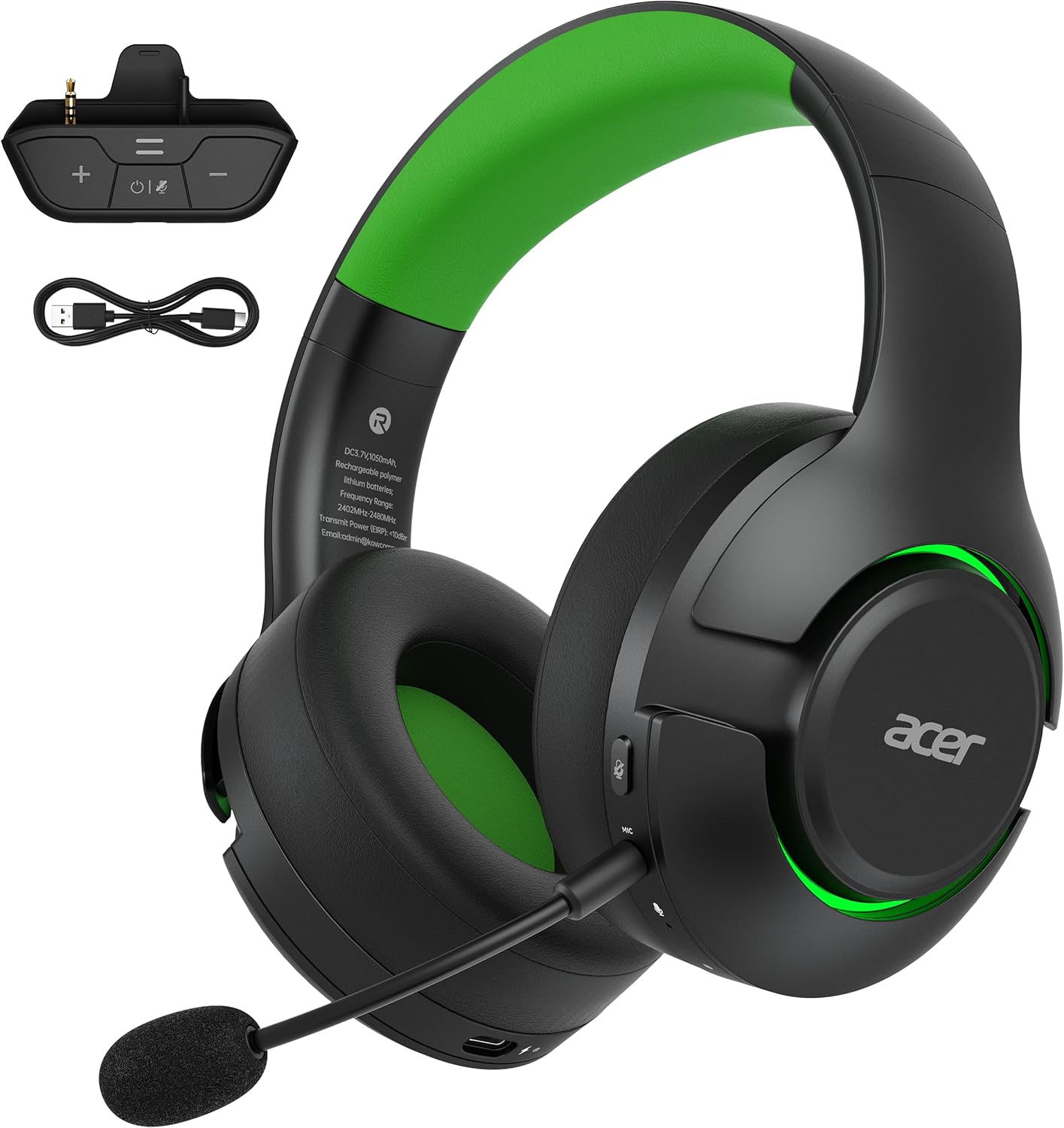 Acer Wireless Gaming Headset for Xbox Series X|S & Xbox One | Noise Cancelling | Black product image 1