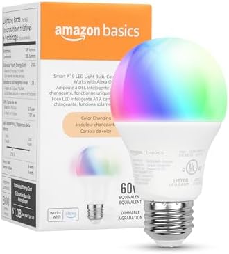 Amazon Basics Smart A19 LED Light Bulb | 9W | 60W | 800LM product image 4