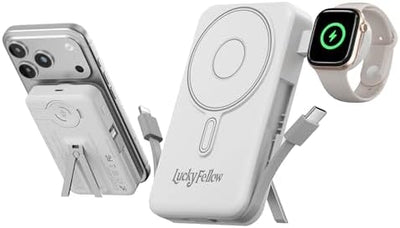 Magnetic Portable Charger Built-in Cables | 10000mAh | Wireless product image 7