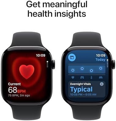Apple Watch Series 11 [GPS 46mm] Smartwatch with Jet Black Aluminum Case with Black Sport Band - M/L. Sleep Score product image 59