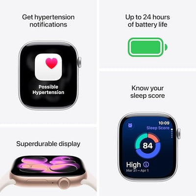 Apple Watch Series 11 [GPS 46mm] Smartwatch with Jet Black Aluminum Case with Black Sport Band - M/L. Sleep Score product image 57