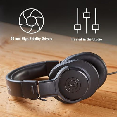 Audio-Technica ATH-M20x Professional Studio Monitor Headphones | Black product image 10