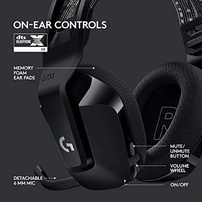 Logitech G733 Lightspeed Wireless Gaming Headset | Black product image 13