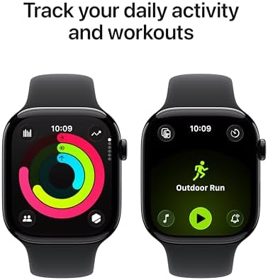 Apple Watch Series 11 [GPS 46mm] Smartwatch with Jet Black Aluminum Case with Black Sport Band - M/L. Sleep Score product image 58