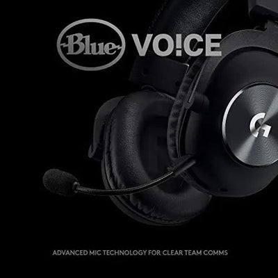 Logitech G Pro X Wired Gaming Headset: Blue VO!CE Detachable Boom Mic | Black product image 4