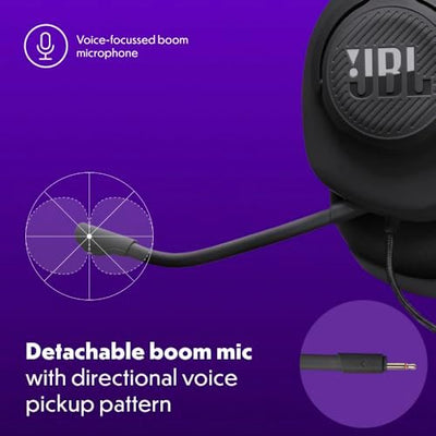 JBL Quantum 100M2 - Wired Over-Ear Gaming Headset with omnidirectional | Black product image 6