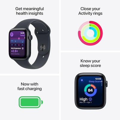 Apple Watch SE 3 [GPS 40mm] Smartwatch with Midnight Aluminum Case with Midnight Sport Band - S/M. Fitness and product image 18
