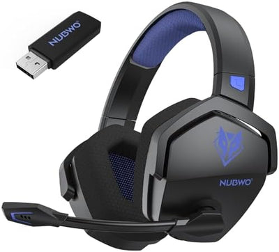 NUBWO Wireless Gaming Headset with Mic for Ps5 Ps4 PC | Blue product image 9